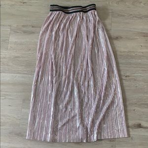 Zara Pink Metallic Skirts